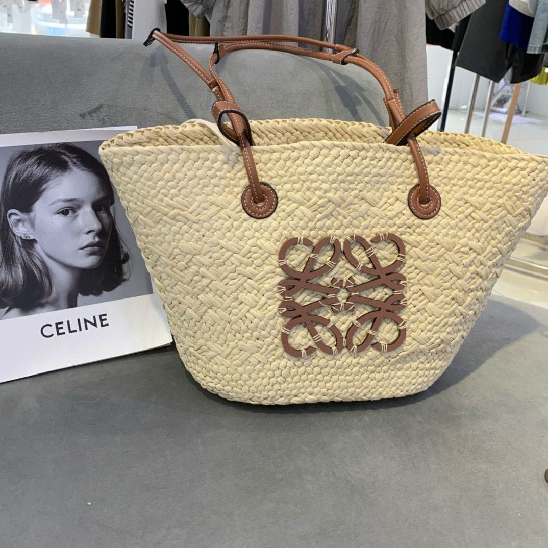 Le Cabas "Riviera" — Panier Tressé en Raphia