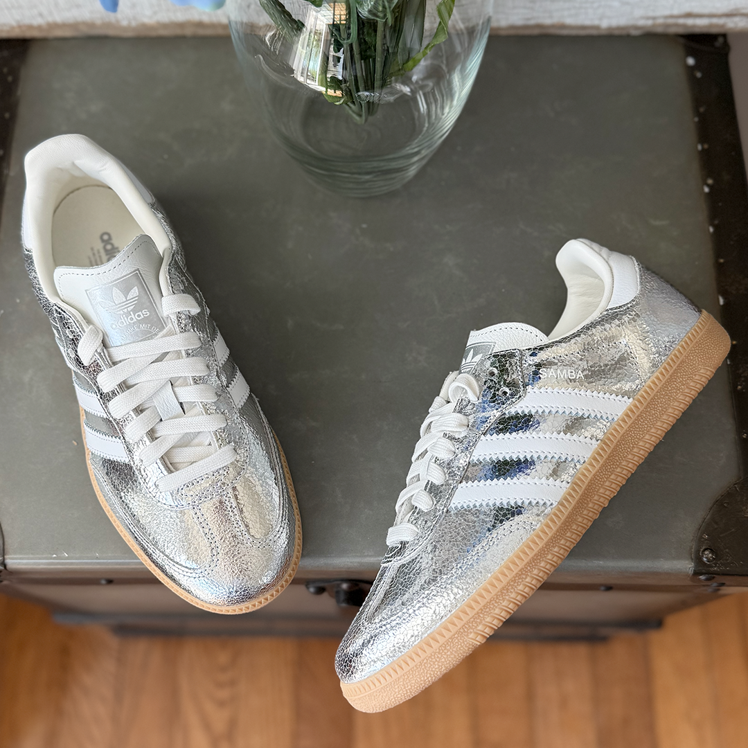 Adidas Samba OG  "Chrome" — Cuir Métallisé & Effet Craquelé
