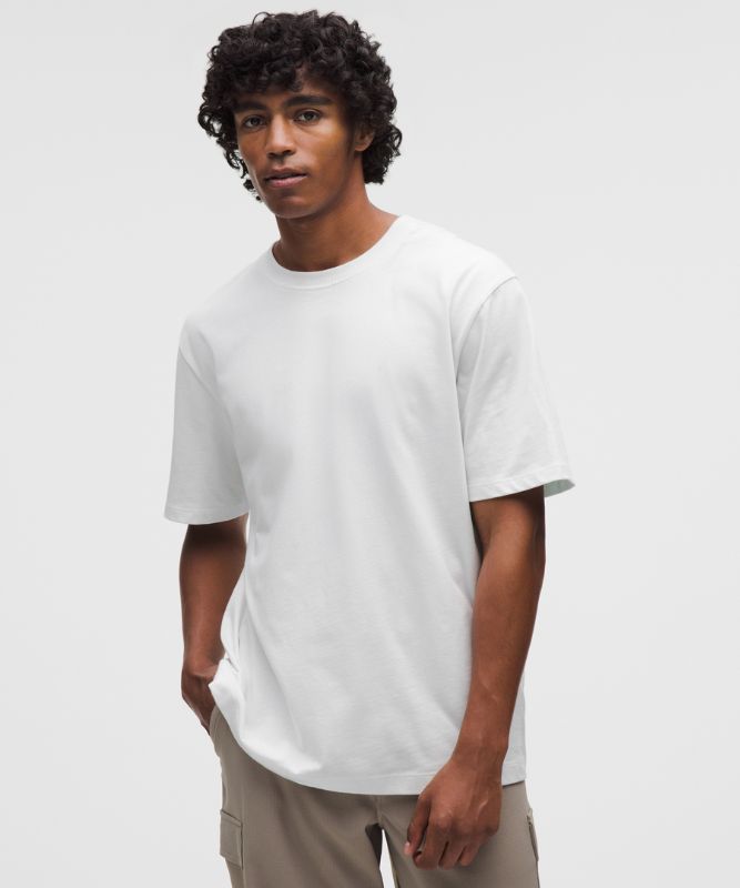T-shirt en jersey de coton épais - Blanc