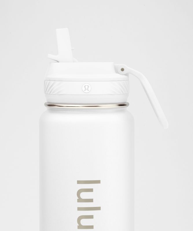 Bouteille d’eau Back to Life *710 ml *Bouchon avec paille