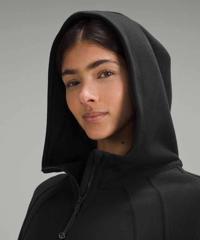 Sweat à capuche Scuba Oversized demi-zippé