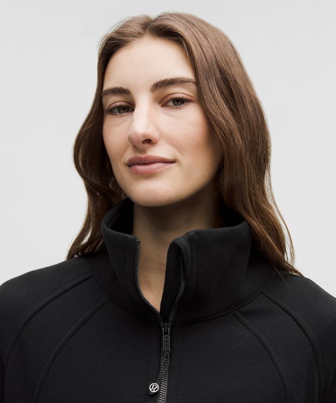 Sweat demi-zippé Scuba Oversized à col cheminée *Long