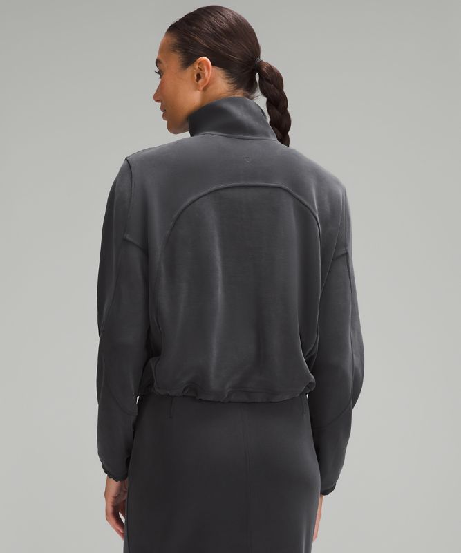 Haut demi-zippé en Softstreme brossé