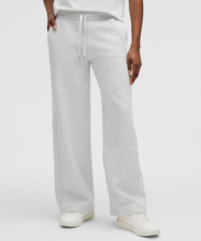 Pantalon Scuba large taille mi-haute *Standard - Heathered Core Ultra Light Grey