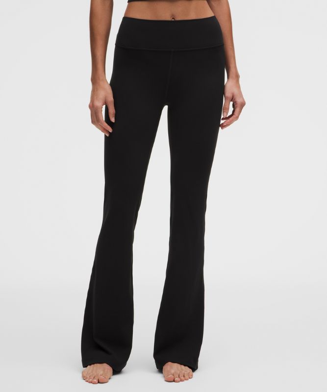 Pantalon Groove évasé taille haute en Nulu *Standard