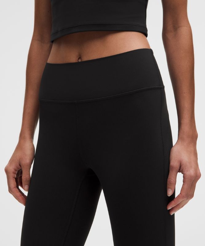 Pantalon Groove évasé taille haute en Nulu *Standard