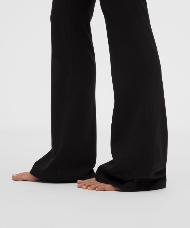 Pantalon Groove évasé taille haute en Nulu *Standard