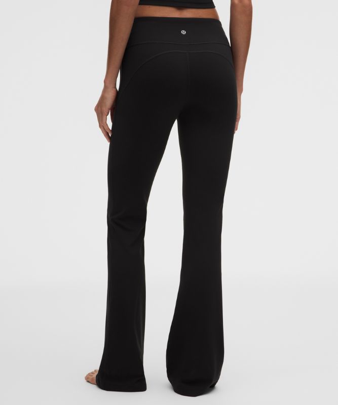 Pantalon Groove évasé taille haute en Nulu *Court