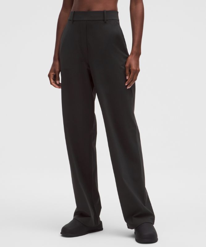 Pantalon Daydrift taille haute coupe droite *Standard - Noir