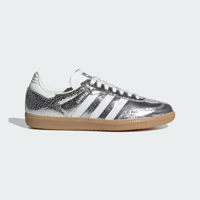 Adidas Samba OG  "Chrome" — Cuir Métallisé & Effet Craquelé