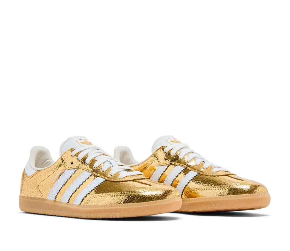 Adidas Samba OG  "Chrome" — Cuir Métallisé & Effet Craquelé