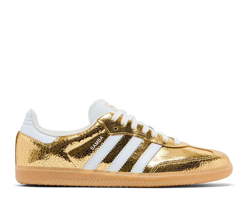 Adidas Samba OG  "Chrome" — Cuir Métallisé & Effet Craquelé
